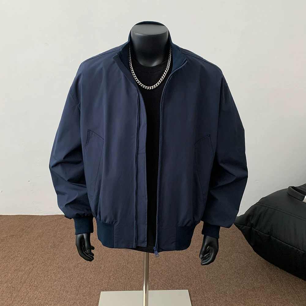 bomber飞行员工装外套男士春秋季美式潮牌棒球服痞帅宽松休闲夹克