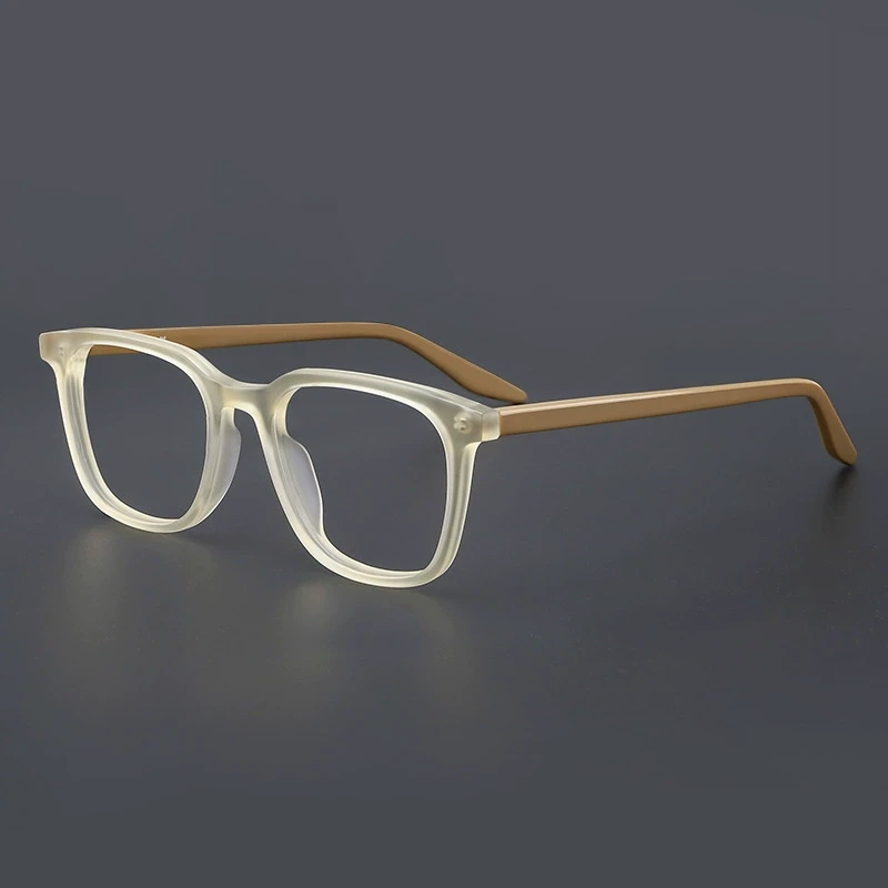 木川近视眼镜男款可配度数大脸玳瑁色复古板材眼睛架素颜平光镜女
