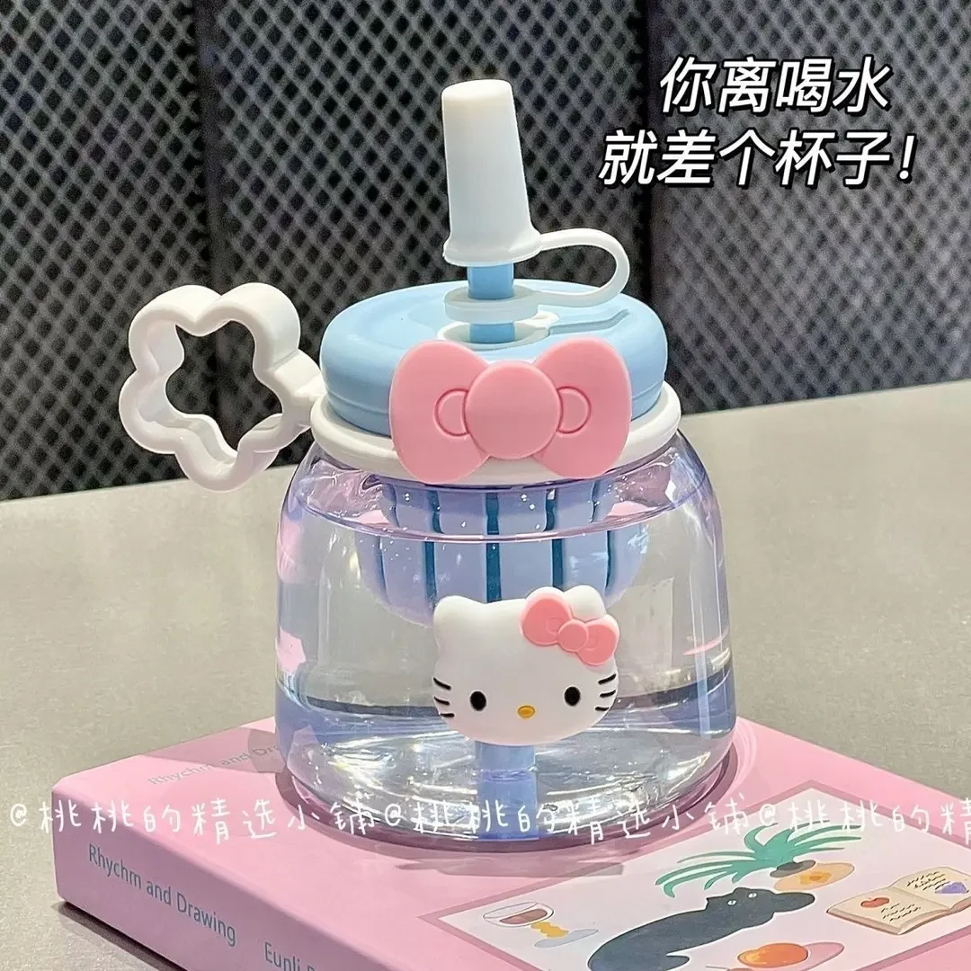 夏季可爱大容量水杯女生ins风塑料高颜值大肚杯耐高温便携吸管杯m