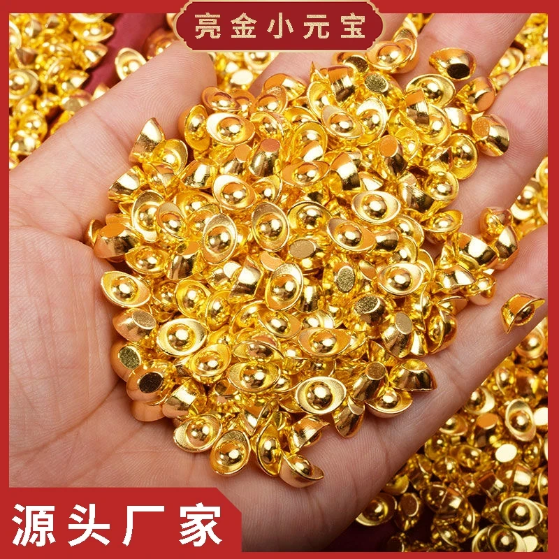 【视频同款】精品实心小元宝摆件聚宝盆百福米缸家居装饰中式工艺品