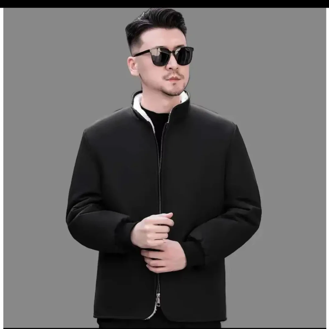 冬季常规款秋季秋冬中老年羊毛一体上装收口袖时尚宽松型休闲