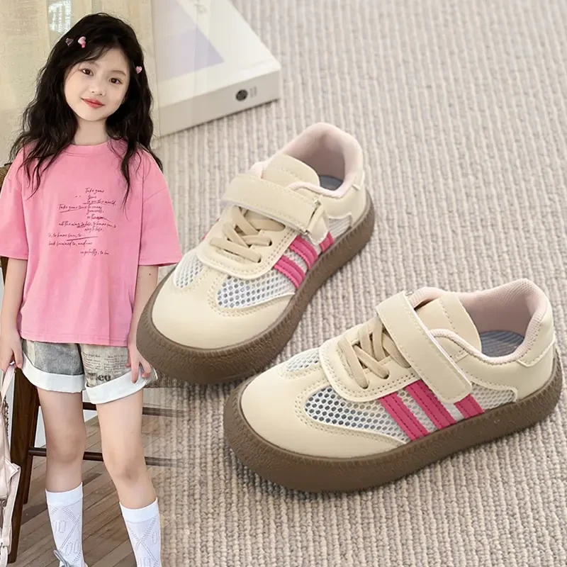 ABC儿童网鞋夏款春夏女童鞋子单网镂空运动鞋学生时尚休闲板鞋男