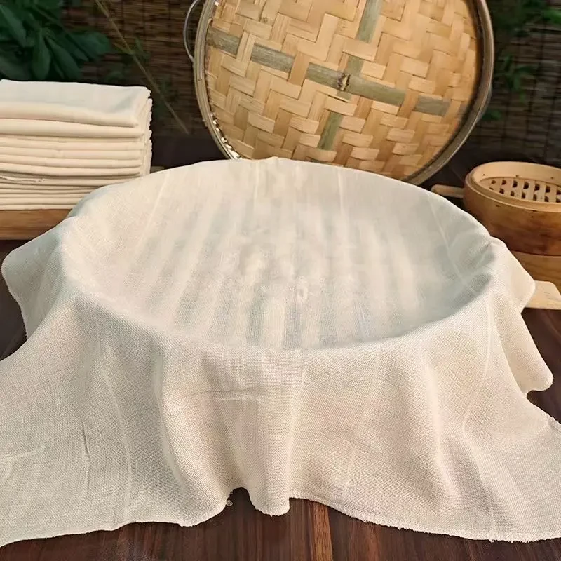 万贸【拍1发3】纯棉蒸笼布蒸饭纱布蒸笼布蒸布不沾纱布过滤布豆腐包