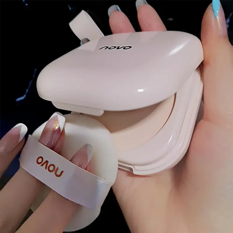 novo粉饼定妆控油持久防汗不脱妆干油皮哑光不卡粉便携补妆学生女