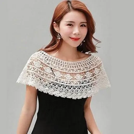 领口太低神器防走光衣领黑色蕾丝假领子女百搭深V领前胸后背抹胸