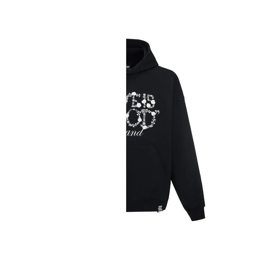 GD 花香鸟语轻奢时尚立体图案连帽卫衣 男女同款 四色