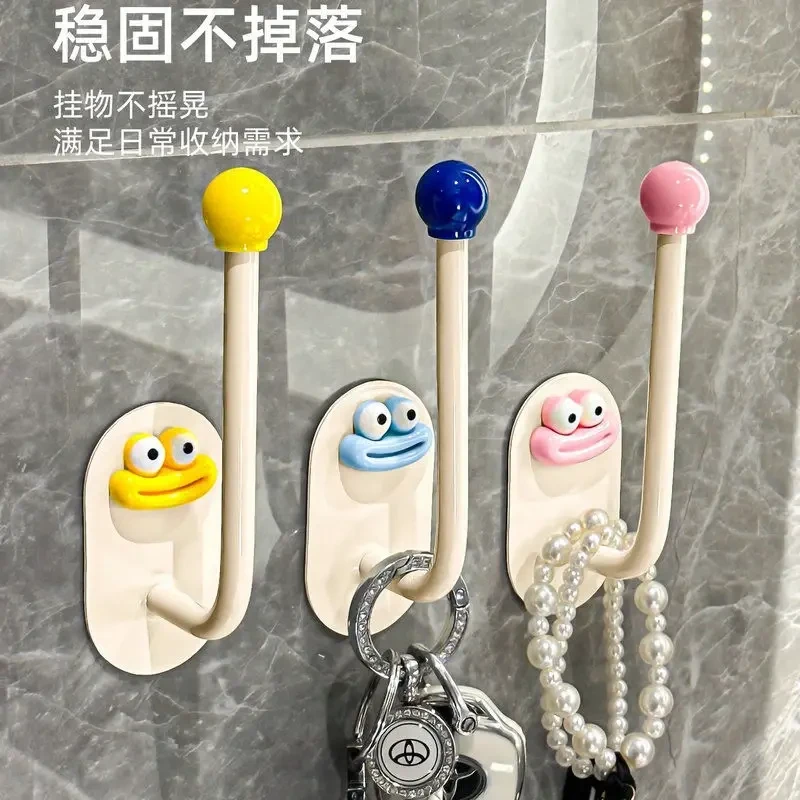 发圈发箍粘钩卫生间收纳架发夹皮筋头绳挂钩首饰品发绳收纳架塑料