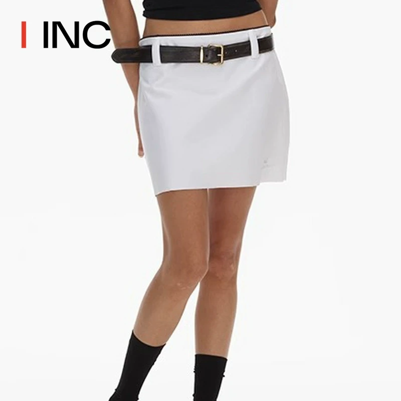 ECHOADE 25SS优雅曼妙 腰头撞色花边下摆设计经典mini超短半身裙