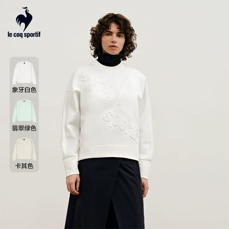 【金标】乐卡克法国公鸡春秋女款柔软宽松运动卫衣L241WCNA2018