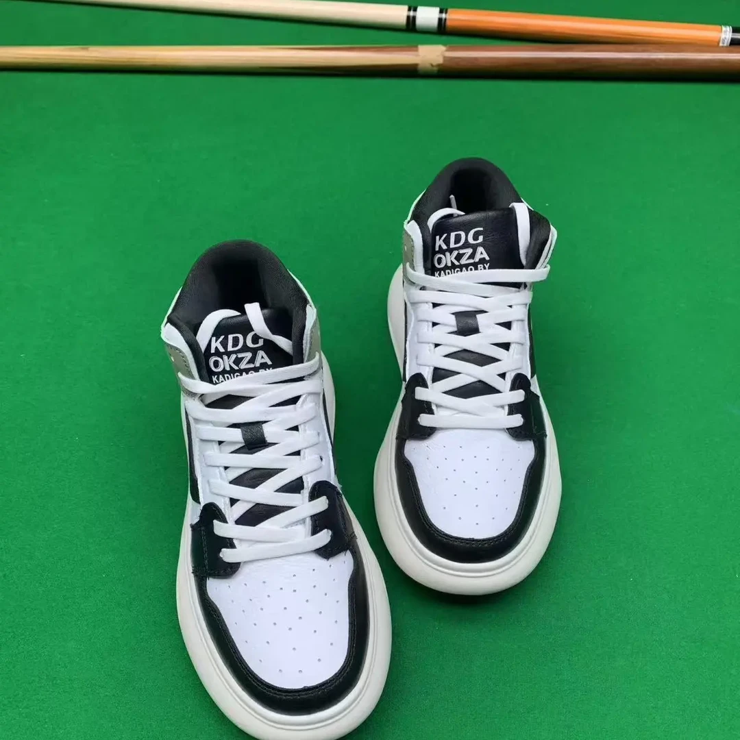 男鞋冬季加绒高帮板鞋青少年潮流厚底舒适学生皮面休闲运动鞋