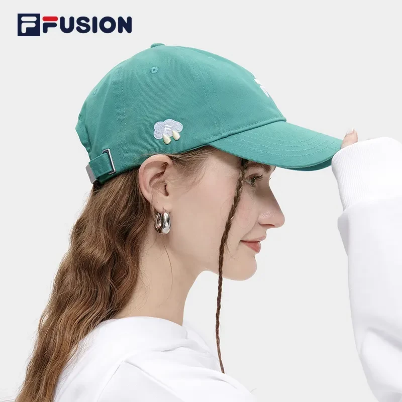 FILA/斐乐潮牌情侣款潮流时尚棒球帽运动休闲鸭舌帽女流光风