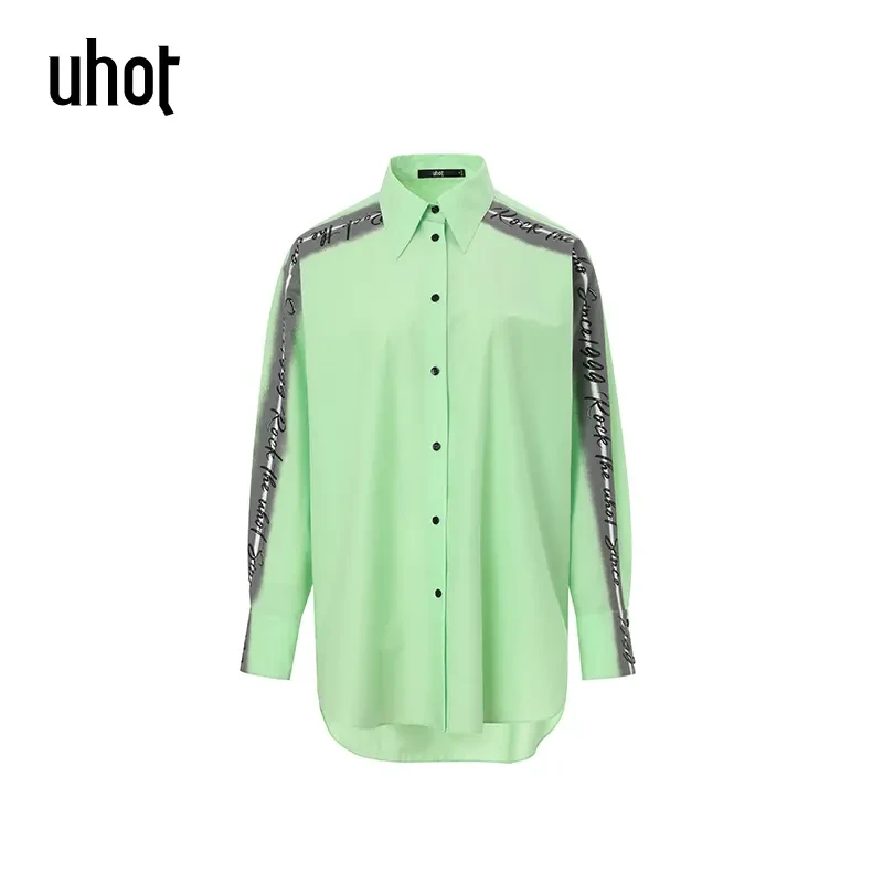 UHOT-25S3绿色衬衫女UWWS3C062
