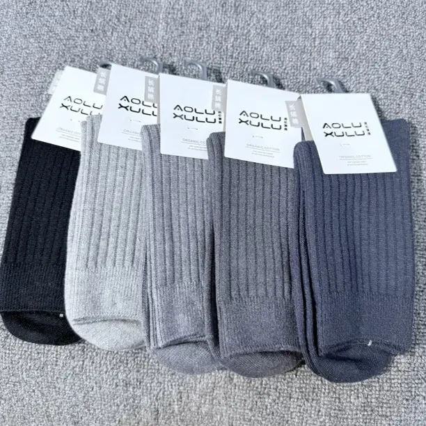 男士秋冬厚款保暖舒适中筒袜子