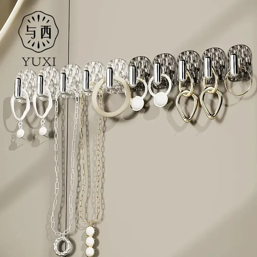 亚克力家用壁挂ins风联排迷你挂钩强力粘胶贴墙新款