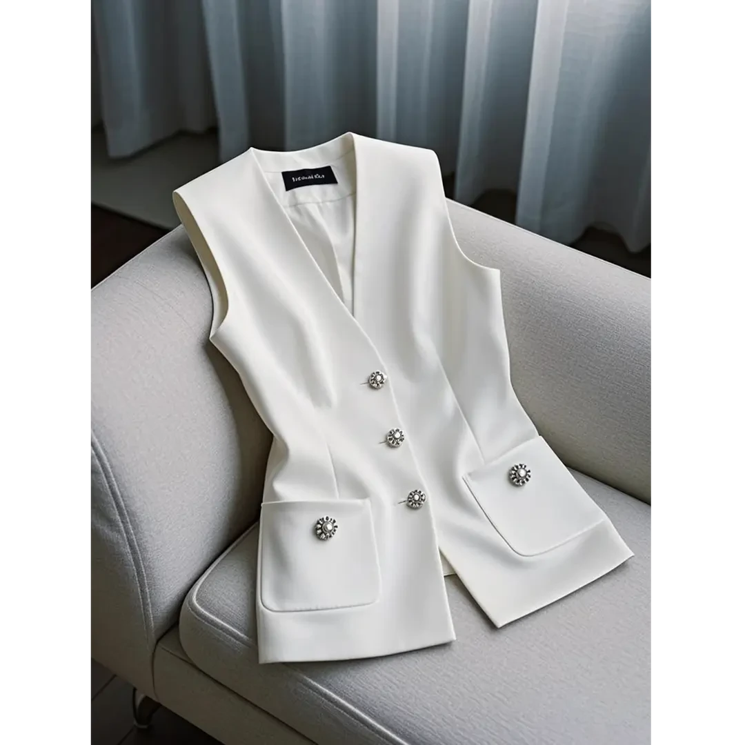 2025新款春游出行洋气衣服女装高级感气质时尚小香风百搭马甲上衣