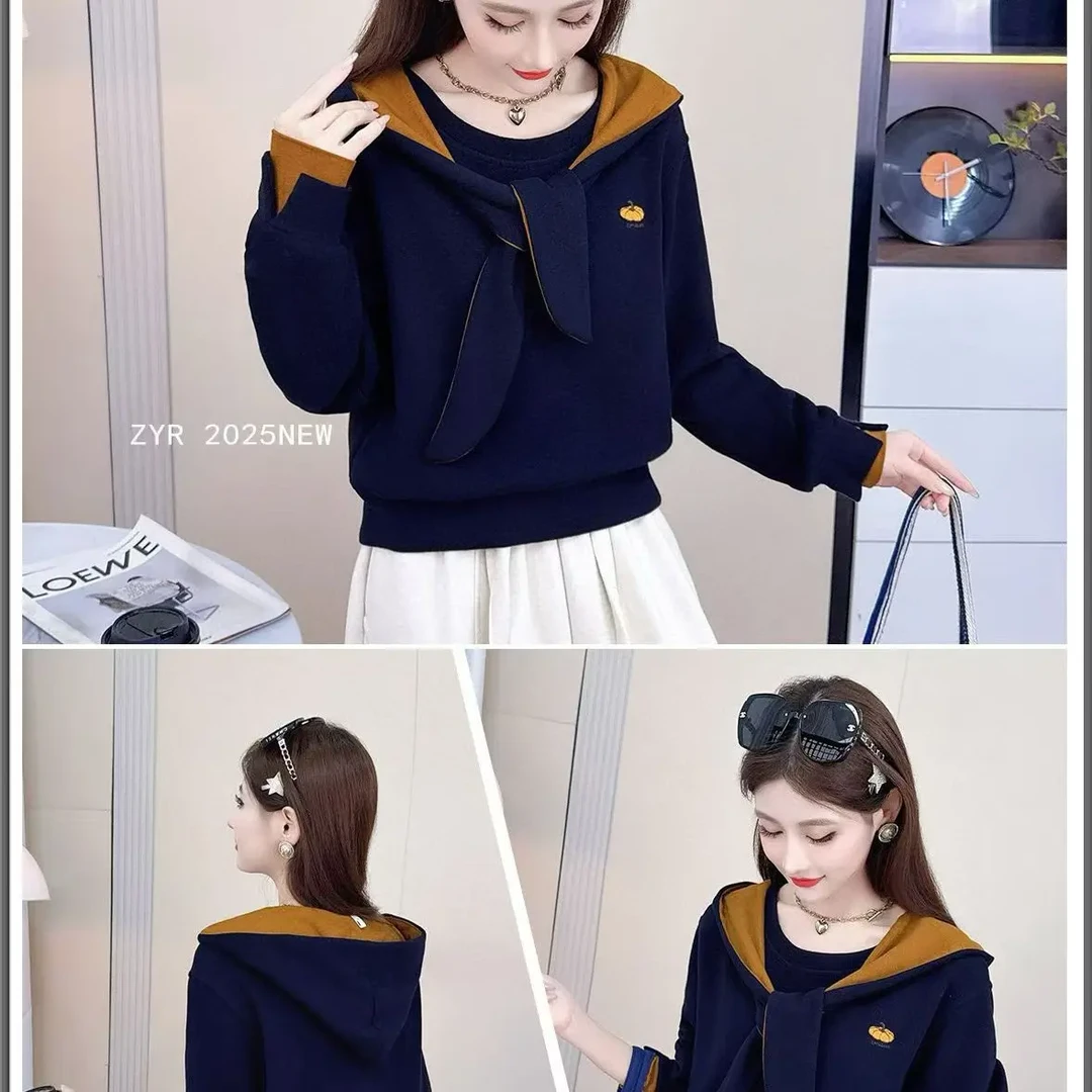 秋季时尚休闲戴帽卫衣舒适百搭