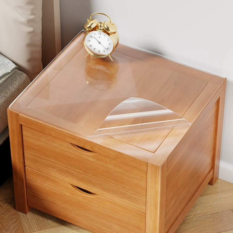 床头柜垫子防水防油免洗桌布卧室pvc软玻璃防尘盖布透明保护桌垫