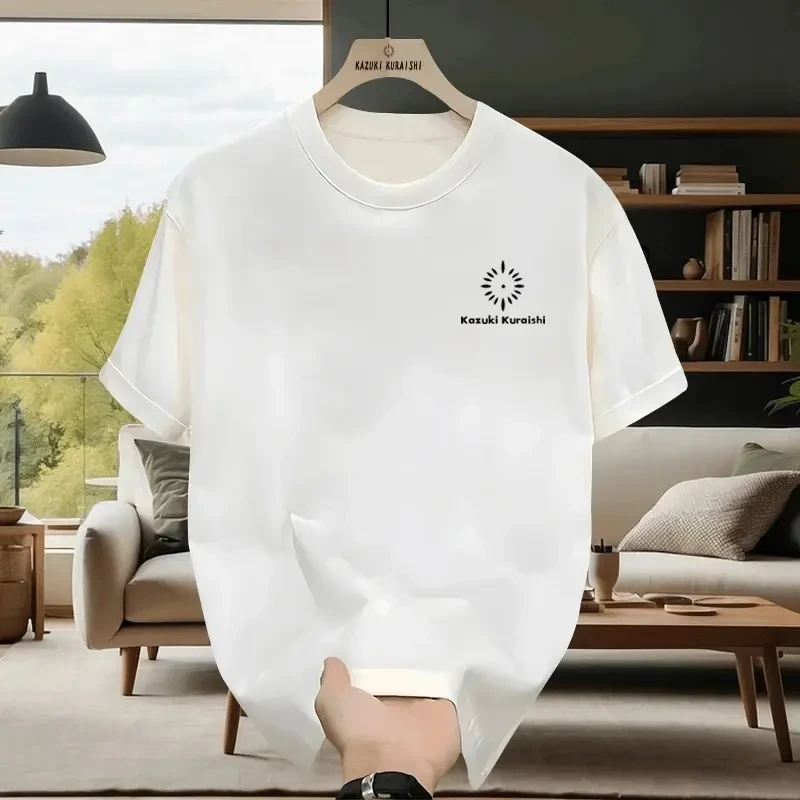 【陆毅推荐】仓石一树夏季男士圆领棉感休闲短袖t恤男透气凉感T恤男