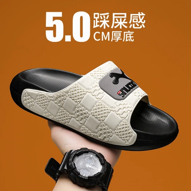 一字拖男夏季外穿潮牌拖鞋男士大码45夏天运动防滑沙滩踩屎感凉鞋