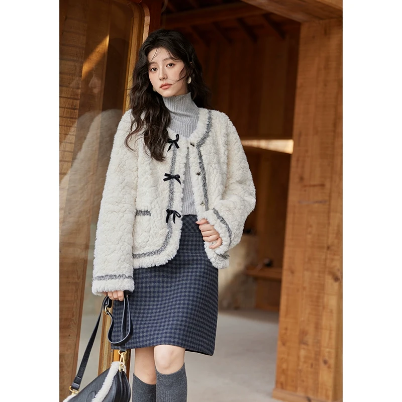 【小铃铛专属】谜秀小香风外套女2024秋冬新款设计感加厚MXD55W0547