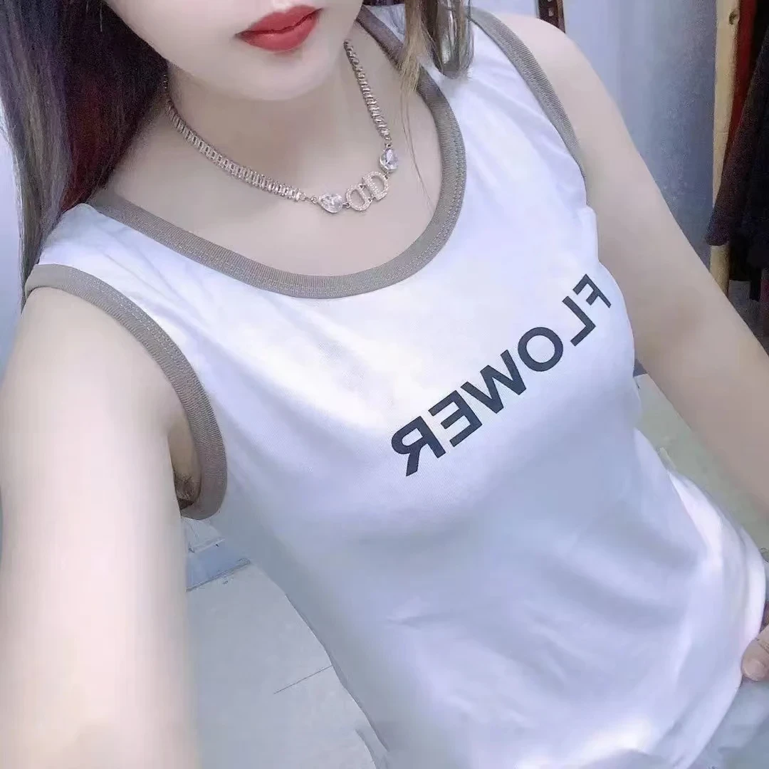 【专柜正品】夏季新款显瘦女背心圆领外穿百搭打底无袖休闲大码吊带
