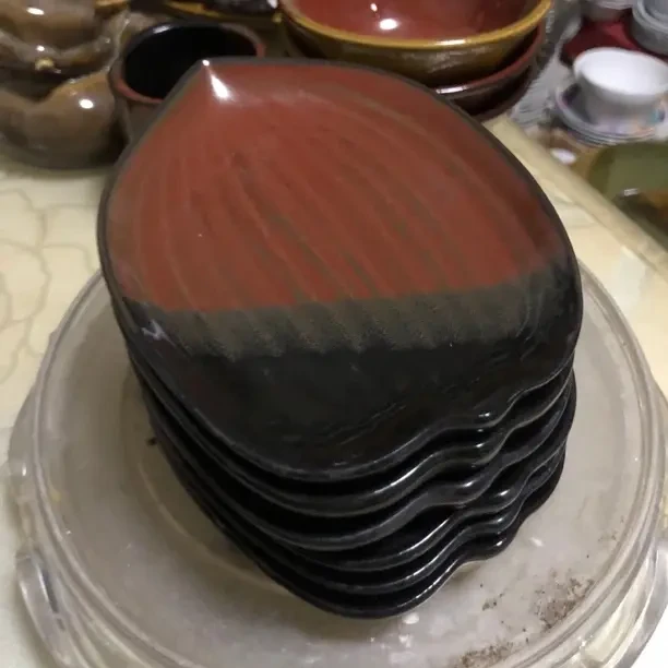 陶瓷杏仁盘六个的