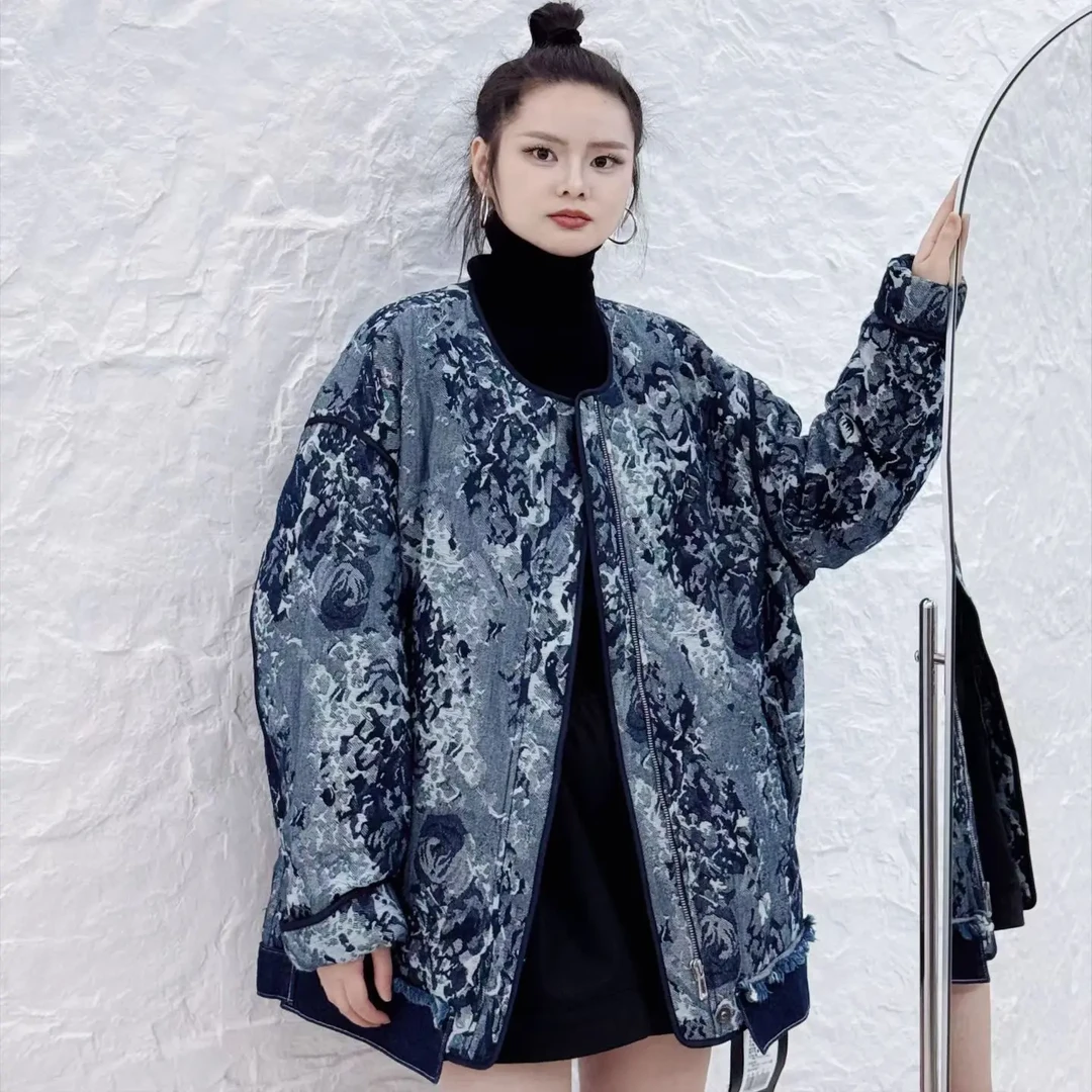 百和原创复古长袖厚款设计师休闲收口羽绒外套