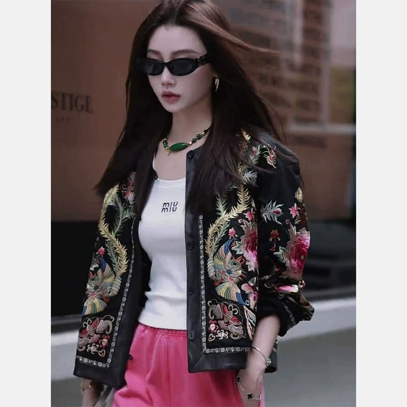 高级感独特超好看上衣新中式女装国风盘扣唐装刺绣外套女2024新款