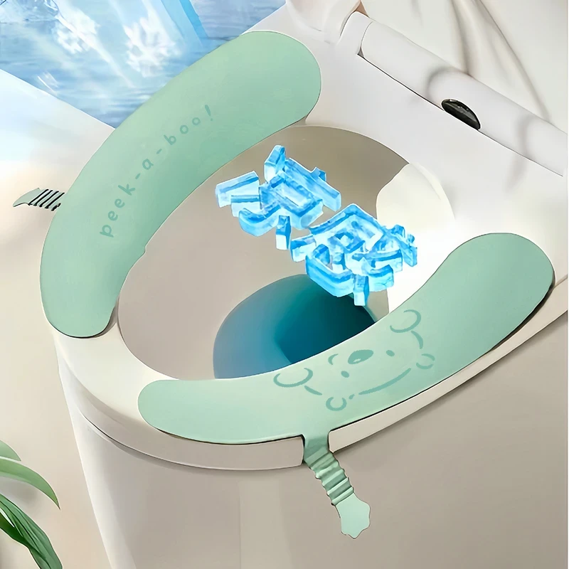 马桶坐垫四季通用硅胶坐便垫马桶贴冬夏季家用马桶垫圈坐便器垫子