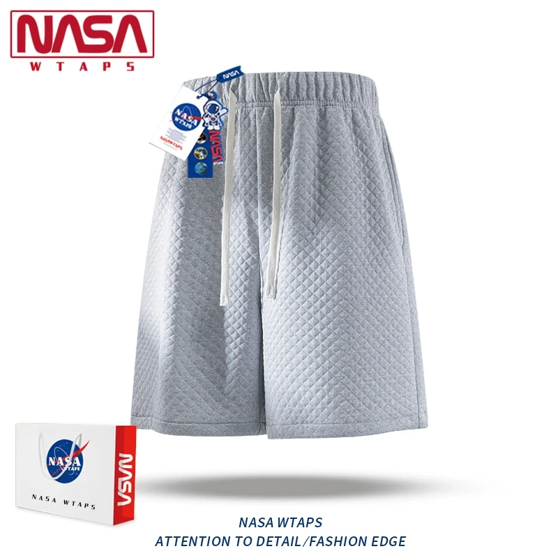 NASA WTAPS短裤男士夏季新款肌理感简约潮冰感透气速干运动五分裤