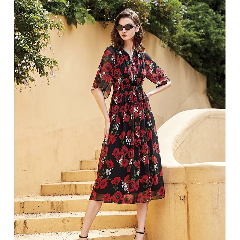 春夏新款洋气时尚连衣裙 赫5060P