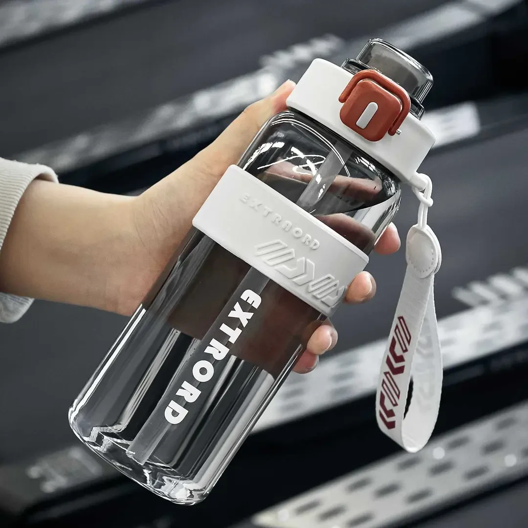 网红运动水杯大容量户外便携耐高温男女学生吸管杯子防摔健身水杯