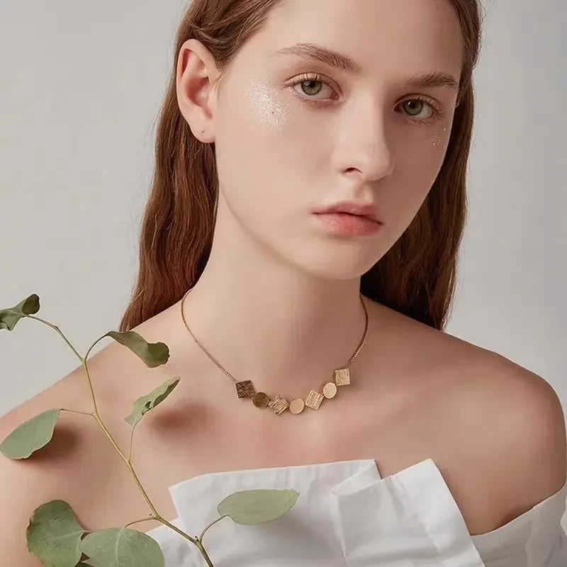 铜合金项链 甲状腺术后遮挡异性项链脖子颈部遮盖疤痕女款配饰