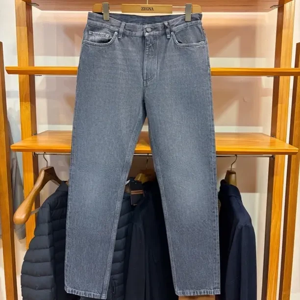 25秋冬 z e g n a牛仔裤灰色