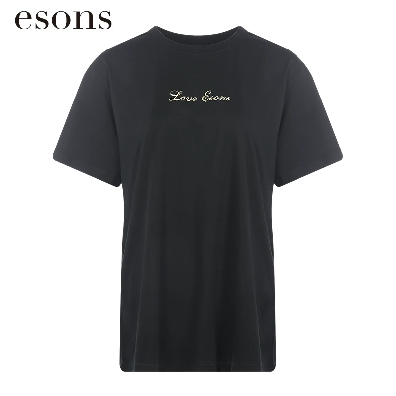 esons/爱城市【商场同款】字母印花休闲短袖T恤衫36521370