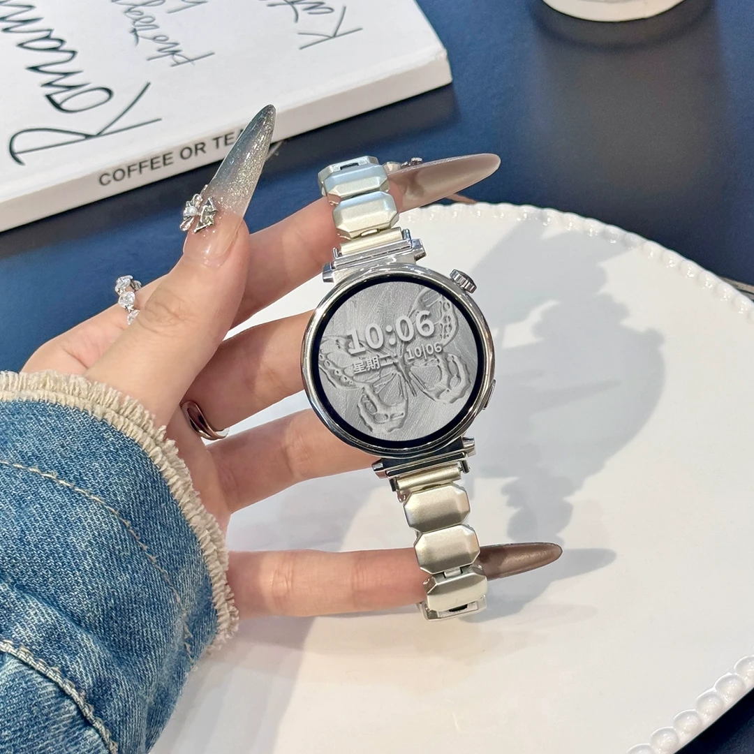 适用华为gt5/gt4金属一珠小方糖gt5pro智能华为gt5手表女款表带