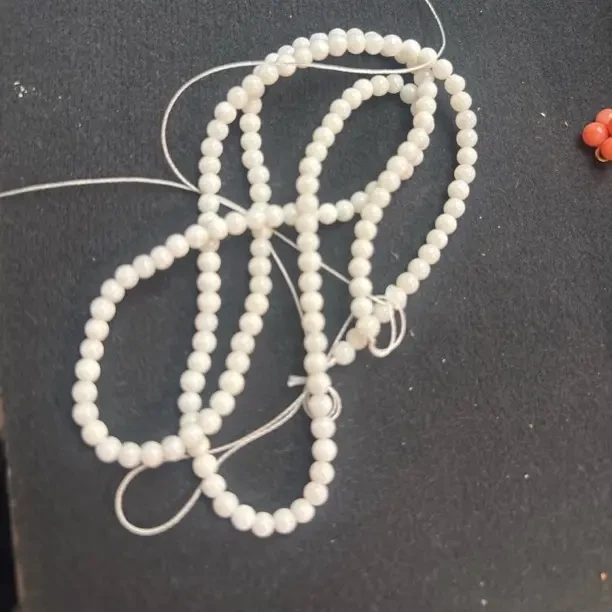 天然珊瑚白色串珠