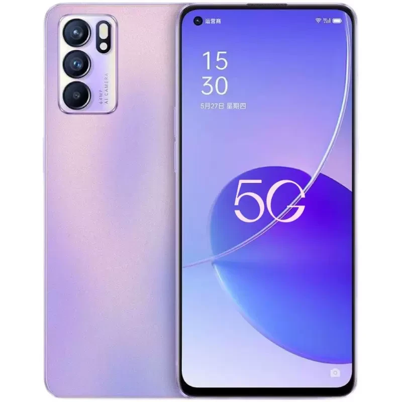 9新 OPPO Reno6 全网通双模5G拍照美颜天玑900面部识别智能手机