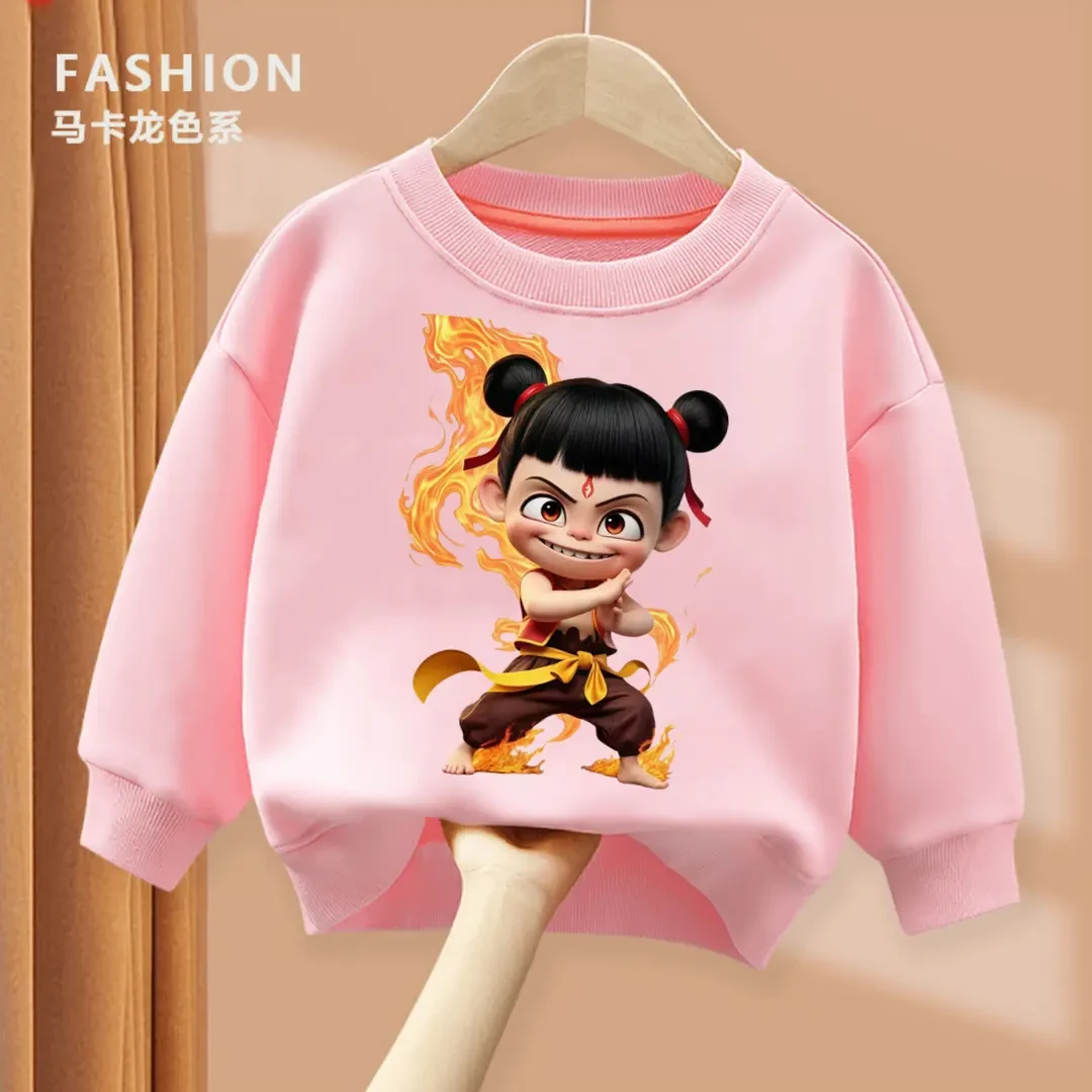 哪吒魔童闹海 儿童卫衣春秋款长袖男童女童宝宝中小童中国风长袖