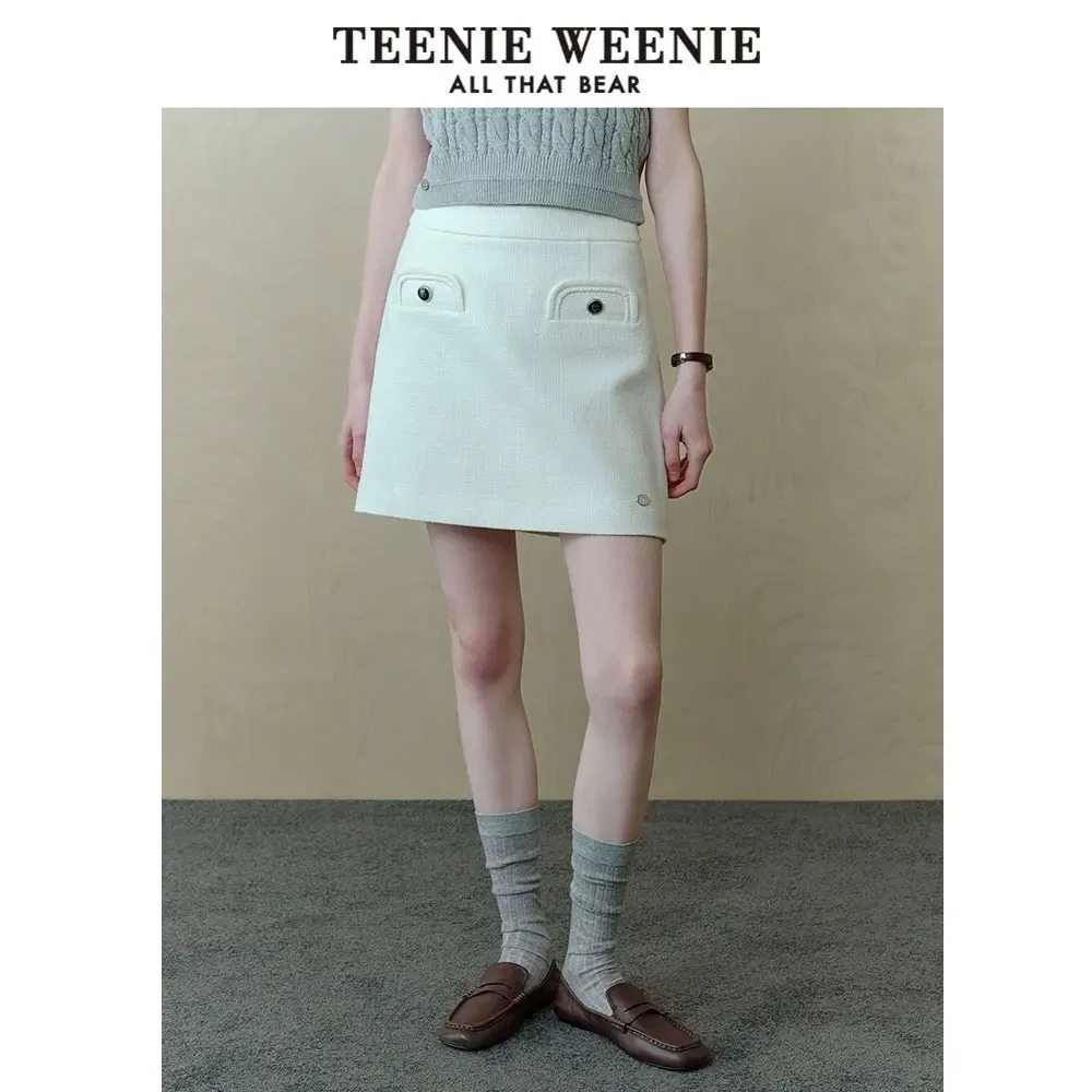 Teenie Weenie小熊25春小香风A字短裙TTWH251202W
