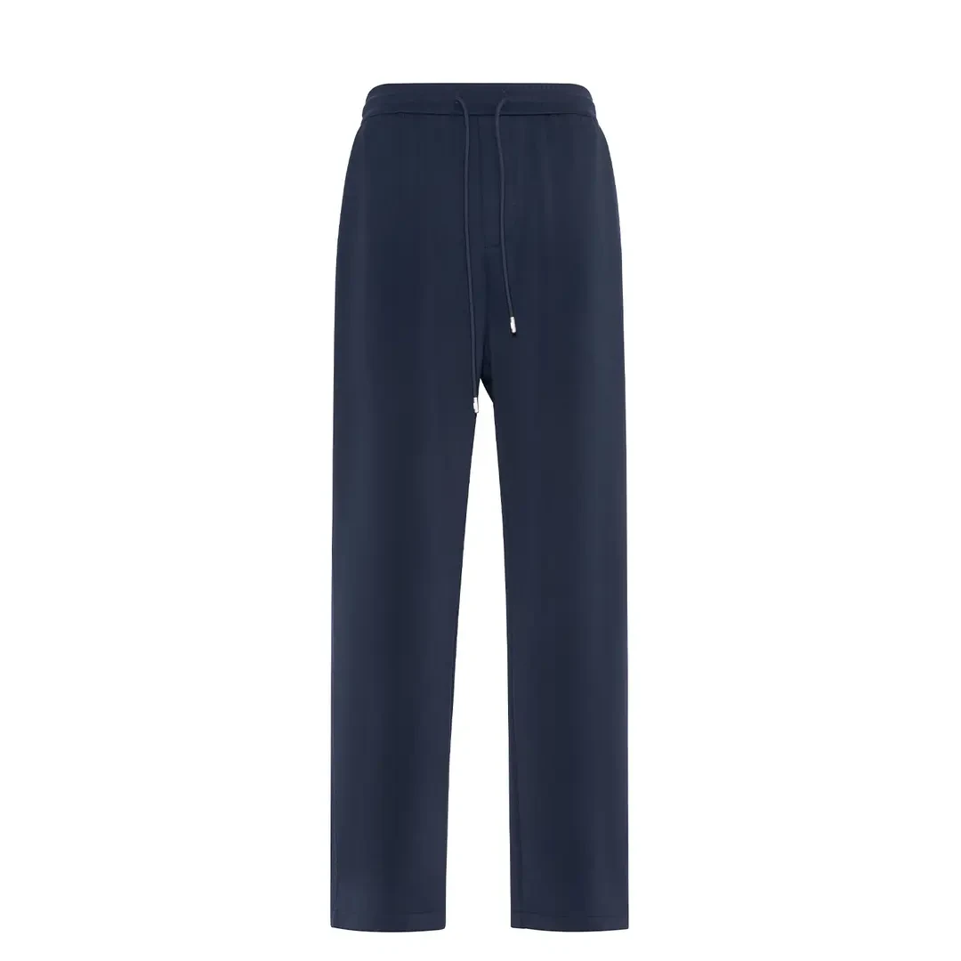 裤子男夏季新款男士休闲潮牌直筒卫裤百搭潮流透气宽松阔腿长裤男