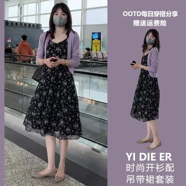 夏装今年流行漂亮绝美奶fufu温柔度假风新款连衣裙女夏后妈裙2025