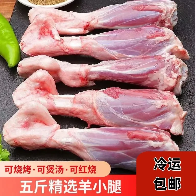 新鲜羊小腿后腿羊腱子肉羊棒骨冷链发货SC