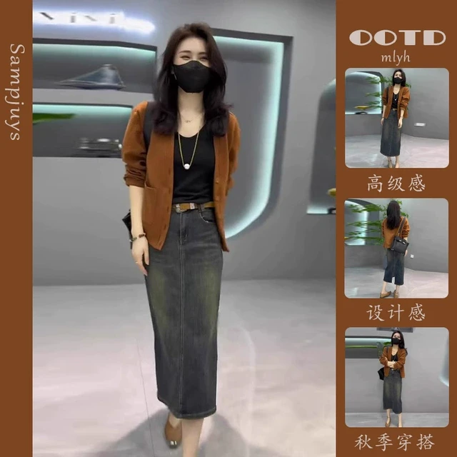 开春穿搭一整套高级感微胖显瘦气质韩版时尚今年流行爆款套装裙子