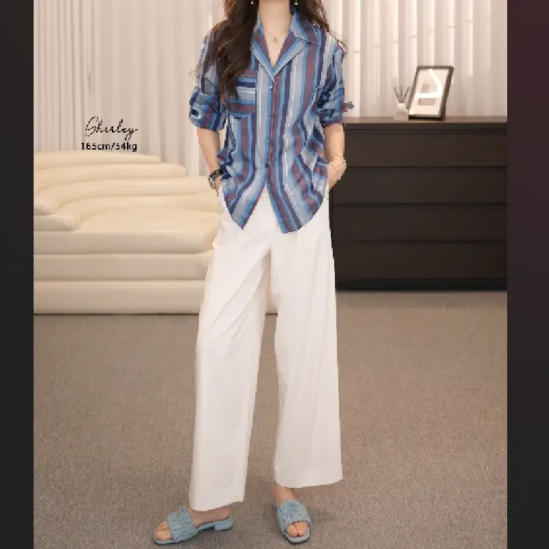 AMASS/阿玛施2025新款时尚随性潇洒9分裤女士510031