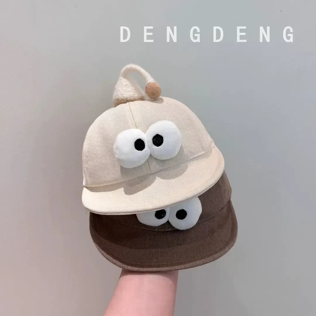 婴儿可爱搞怪软檐鸭舌帽春秋季宝宝薄款遮阳帽男女小童防晒棒球帽