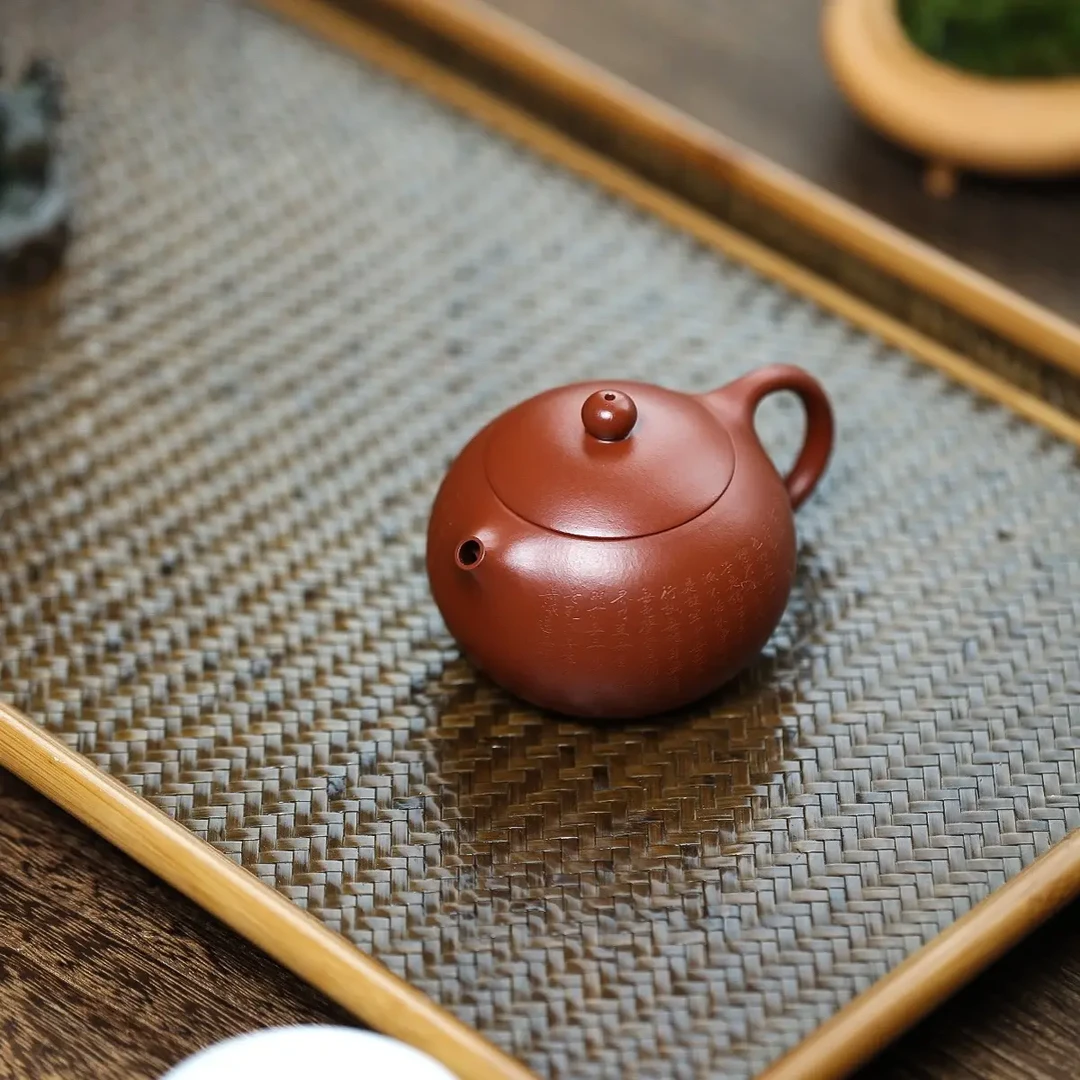 迷你心经小西施·全手工紫砂壶原矿小煤窑朱泥·100cc