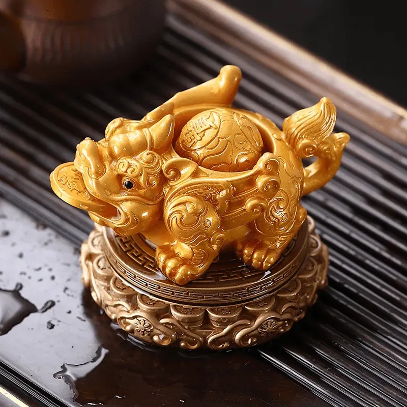 高档预热变色时来运转喷水貔貅茶宠摆件茶玩创意摆设功夫茶具配件
