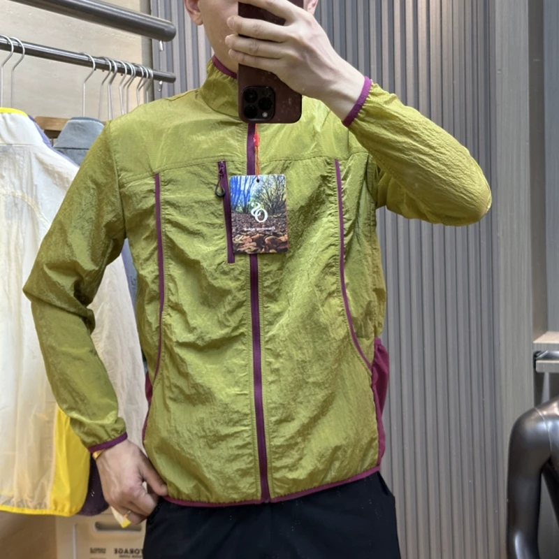 限定户外机能！3D立裁撞色拼接夏季轻薄透气情侣款立领防晒皮肤衣