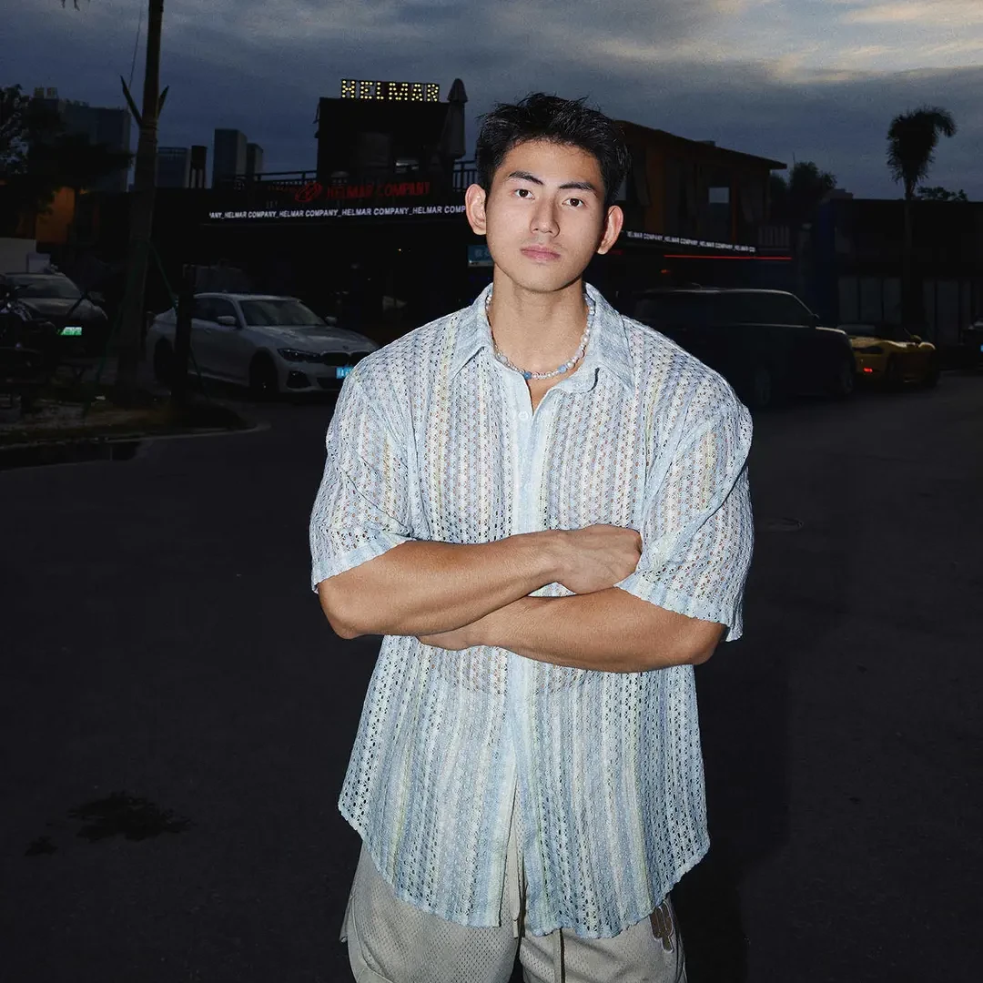 原创法式复古镂空短袖衬衫男女同款旅游海滩衬衫ins小众设计感